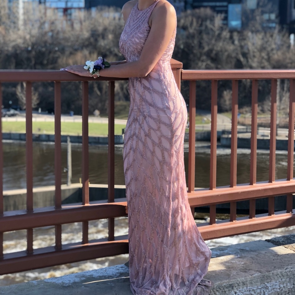 Pink Sherri hill prom dress
